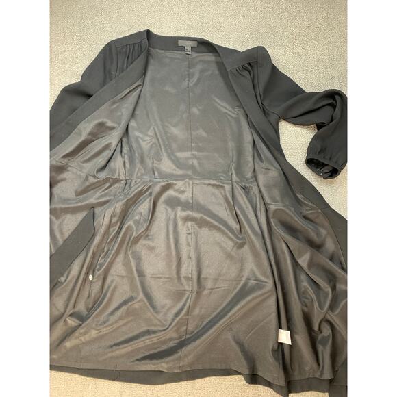 J Crew Crepe Wrap Dress Long Sleeve Career Classic Wardrobe Staple Black Size 0 - Picture 5 of 11